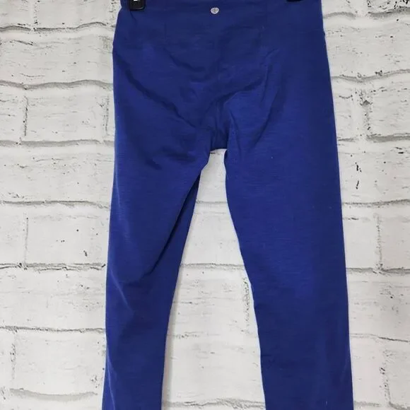 Manduka Essence High Rise Yoga Leggings Heather Blue Small - Picture 7 of 10